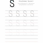 Big Letter S Writing Worksheet The Learning Site