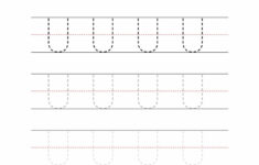 Big Letter U Writing Worksheet The Learning Site