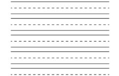Blank Writing Practice Worksheet Free Kindergarten English Work