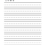 Blank Writing Practice Worksheet Free Kindergarten English Worksheet