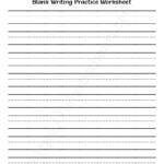 Blank Writing Practice Worksheet Your Home Teacher