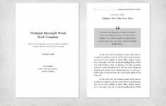 Book Writing Template Microsoft Word Addictionary