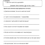 Capitalization Worksheets Capitalization Dialogue Worksheets