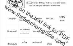 CCSS ELA Literacy W 2 2 Worksheets