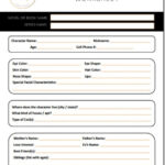 Character Development Worksheet Printable PDF For Writers Etsy