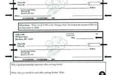 Check Writing Practice Worksheet Student Instructions And Practice Db