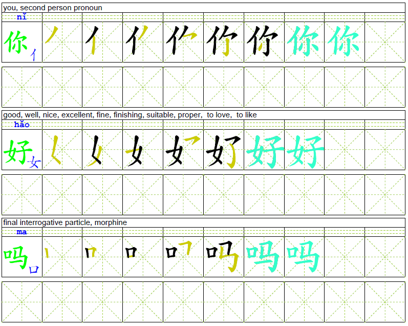 Chinese Character Worksheet Maker Character Worksheets Chinese 
