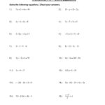 ClassifiedBest Of Solving Multi Step Equations Worksheet Answers