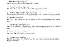 Context Clues Worksheet 1 1 Answers