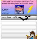 Creative Writing A Scary Story 3 A2 Level Worksheet Free ESL