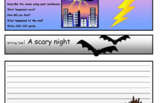 Creative Writing A Scary Story 3 A2 Level Worksheet Free ESL