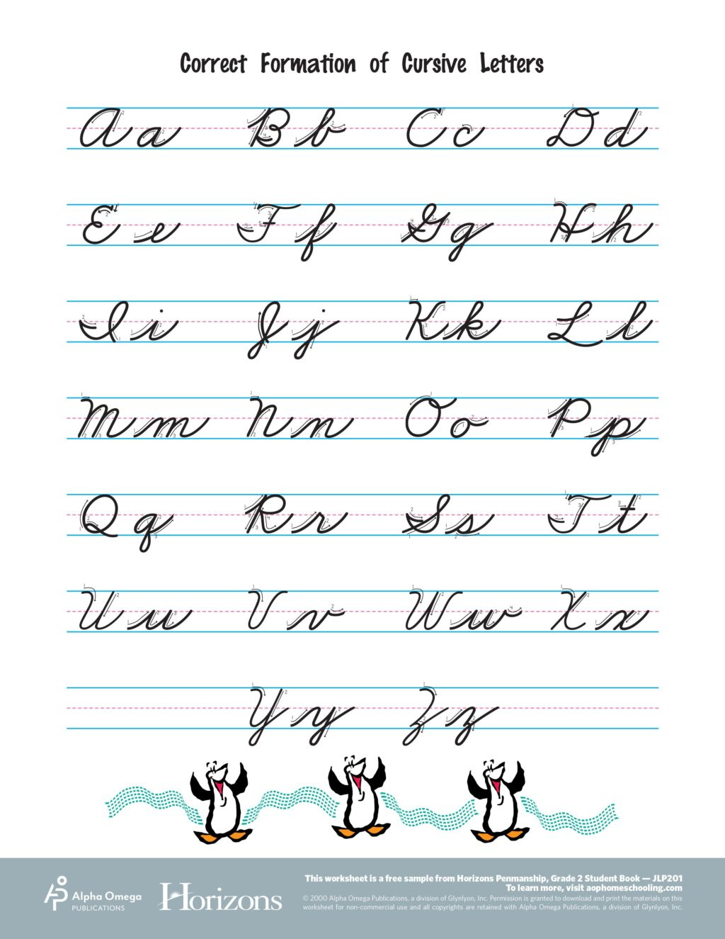 Cursive Alphabet Grade 2 AlphabetWorksheetsFree