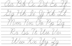 Cursive Alphabet Practice Free Cursive Writing Worksheets Printable