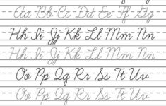 Cursive Alphabet Worksheets Printable Cursive Alphabet Cursive