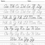 Cursive Alphabet Worksheets Printable Cursive Handwriting Worksheets
