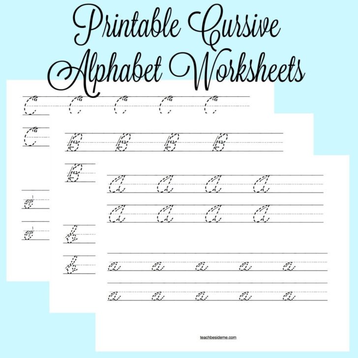 Practice Cursive Writing Alphabet Worksheets