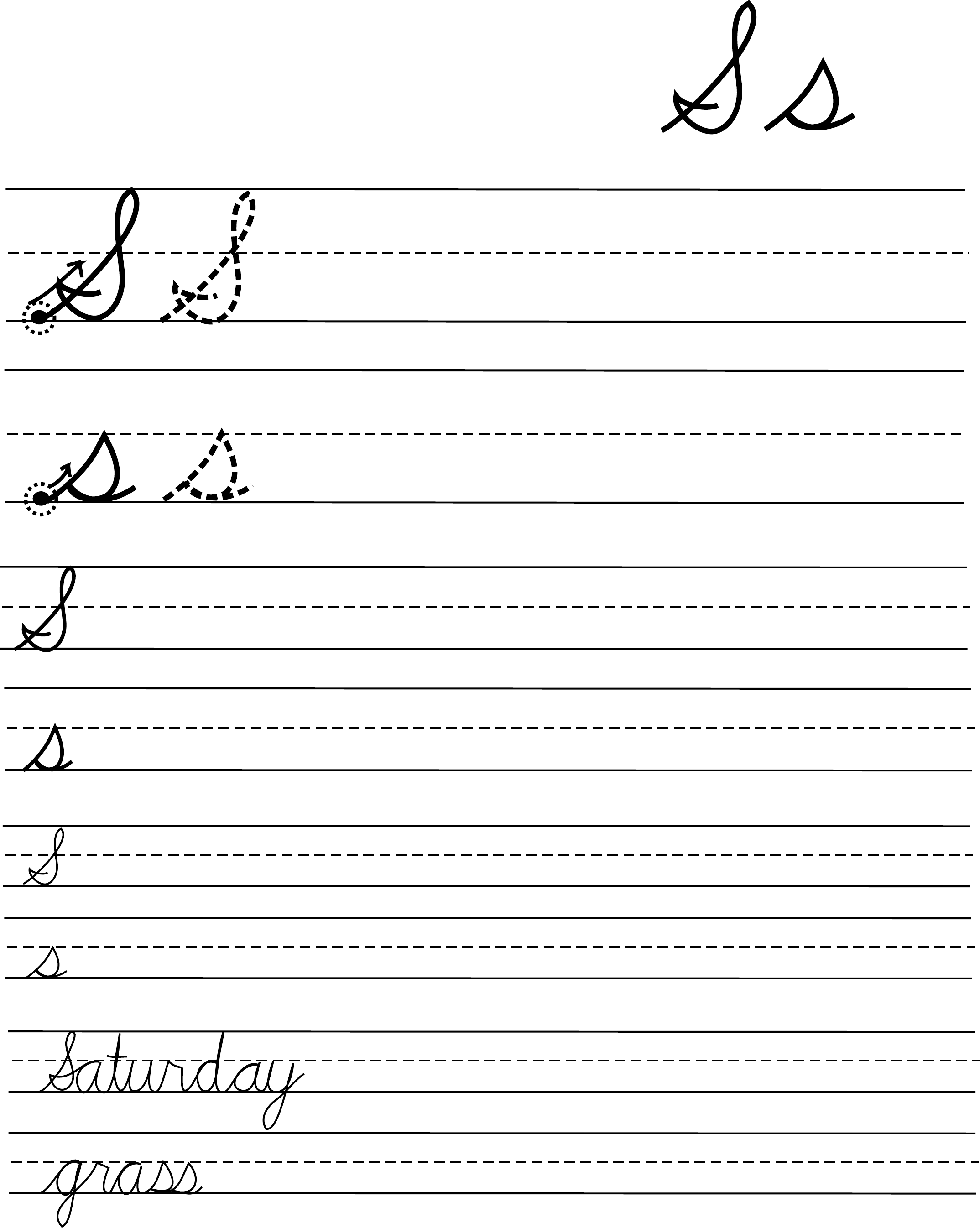 Cursive Handwriting Practice Free Download