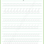 Cursive Handwriting Practice Worksheet Alphabets A Z Your Home Teac