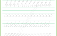 Cursive Handwriting Practice Worksheet Alphabets A z Your Home Teac