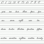 Cursive Number Writing Free Printable Worksheets On Math And Numbers