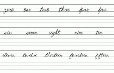 Cursive Number Writing Free Printable Worksheets On Math And Numbers