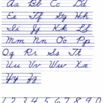 Cursive Sheet Alphabet AlphabetWorksheetsFree