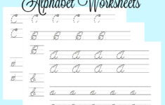 Cursive Uppercase Alphabet Worksheet AlphabetWorksheetsFree