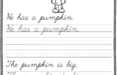 Cursive Worksheets For 5th Grade