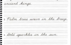 Cursive Writing Practice Sentences Traditional Handwriting Cursive