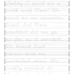 Cursive Writing Worksheets For Left Handers Download Printable