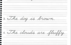 Cursive Writing Worksheets Free Pdf November 2020