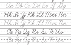 Cursive Writing Worksheets Printable Capital Letters 4 Cursive