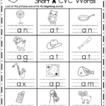 CVC Writing Worksheet Short A CVC Words Made By Teachers