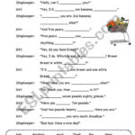 Dialogue Worksheets 3rd Grade A Shopping Dialogue Esl Worksheet By