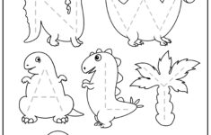 Dinosaur Letters Number Tracing Worksheets TeachersMag