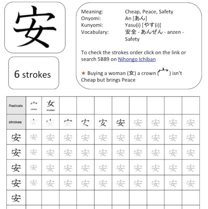 Japanese Writing Worksheets