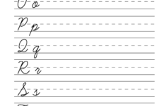 Easy Cursive Writing Worksheet Printable Cursive Writing Worksheets