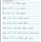 Easy Sentences In English Past Present And Future Cursive