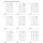 Eighth Grade Function Tables Worksheet 10 One Page Worksheets Writing