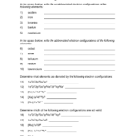 Electron Configuration Practice Worksheet