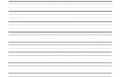 Elementary Lined Paper Printable Free