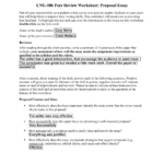 ENG106 Proposal Peer Review Worksheet StuDocu