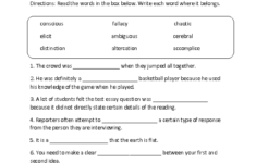 Englishlinx Context Clues Worksheets Context Clues Worksheets