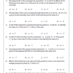 Equation Of A Line Passing Through Two Points Worksheets