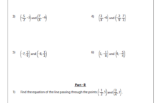 Equation Of A Line Passing Through Two Points Worksheets