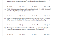 Equation Of A Line Passing Through Two Points Worksheets