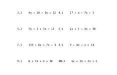 Equations With Variables On Both Sides Worksheet Homeschooldressage