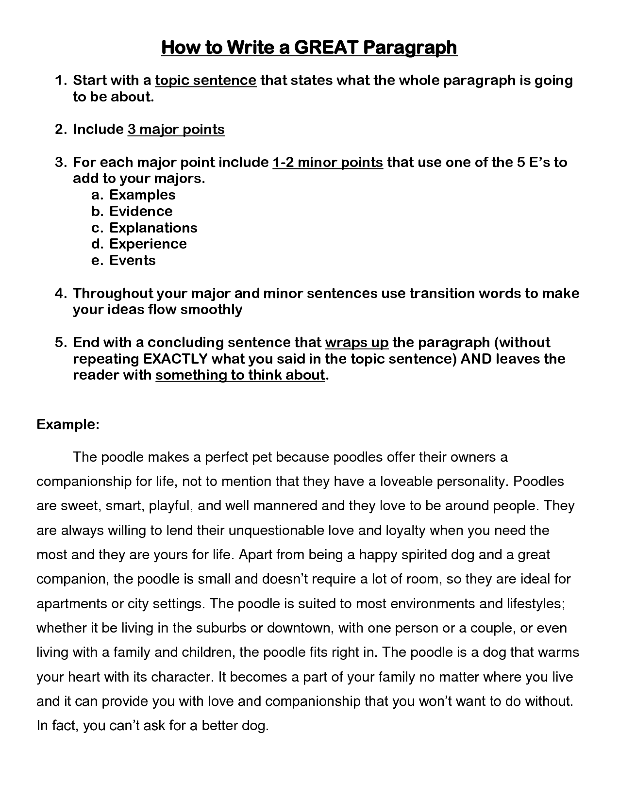 Example Of Paragraph Writing 4th Grade Google Search Paragraph 