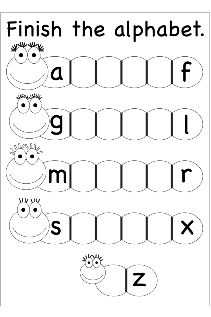 Preschool ABC Writing Worksheets