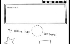 Free All About My Name Printable For Preschool Pre k Or Kindergarten